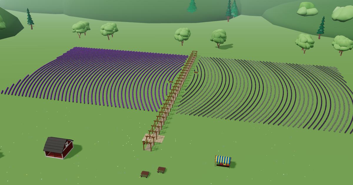 Blossoms and Bees in the Lavender Farm Simulator
