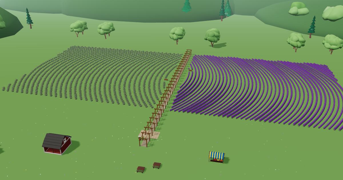 Central Coast Lavender in the Lavender Farm Simulator