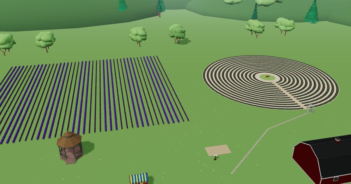 Crystal Hill Farm in the Lavender Farm Simulator