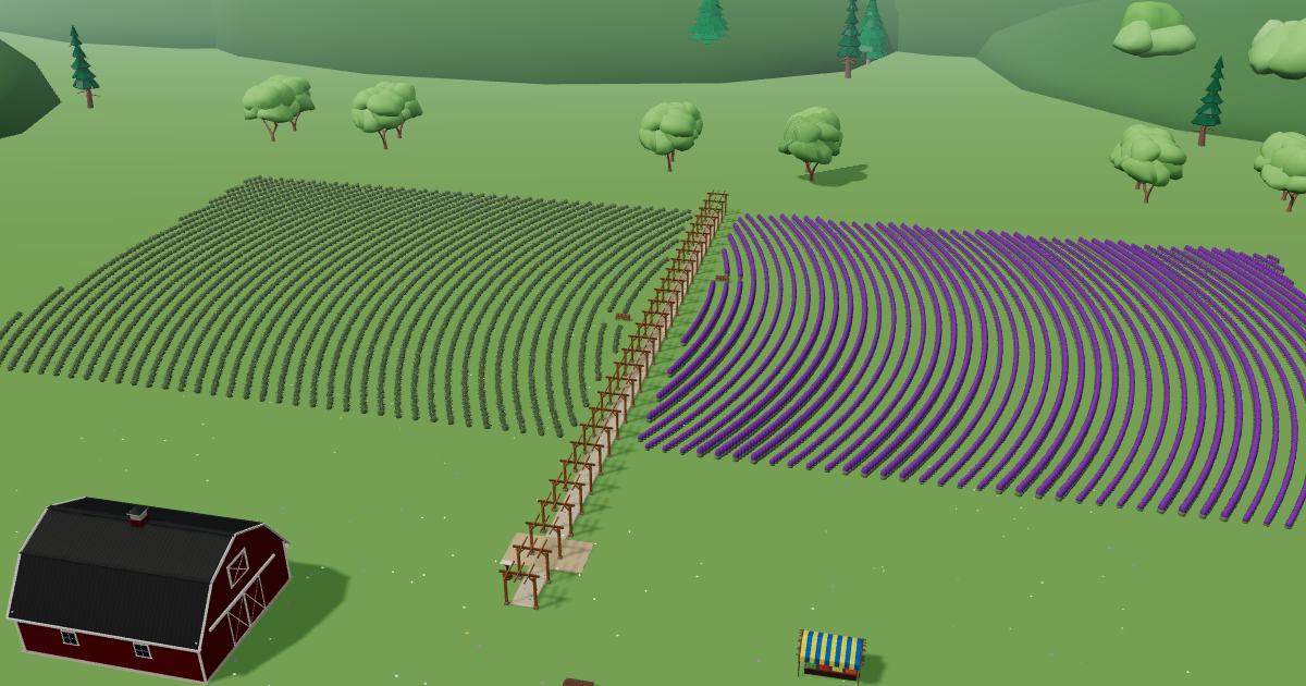 Firesky Farms in the Lavender Farm Simulator