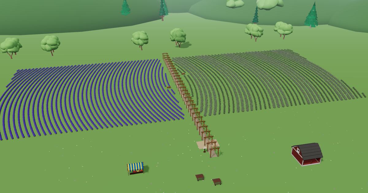 Hambly Farms in the Lavender Farm Simulator