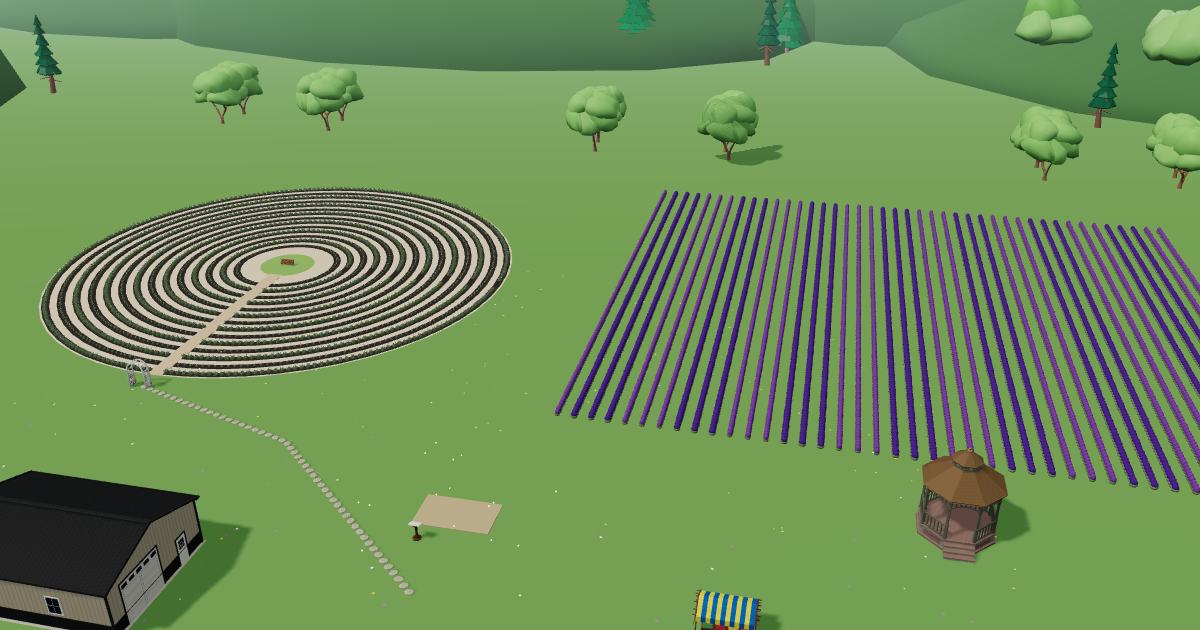 Honey Creek Farm in the Lavender Farm Simulator