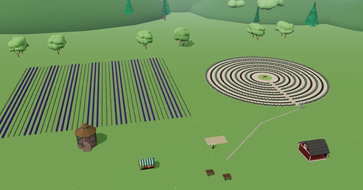 Hopenhagen Farm in the Lavender Farm Simulator