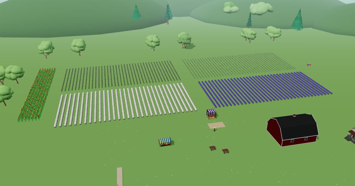 Ladybug Farm in the Lavender Farm Simulator