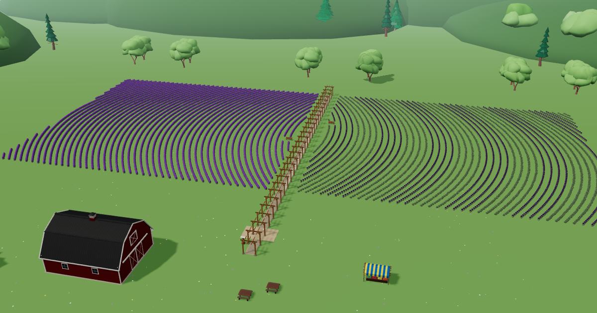 Lavender Bluff Farm in the Lavender Farm Simulator