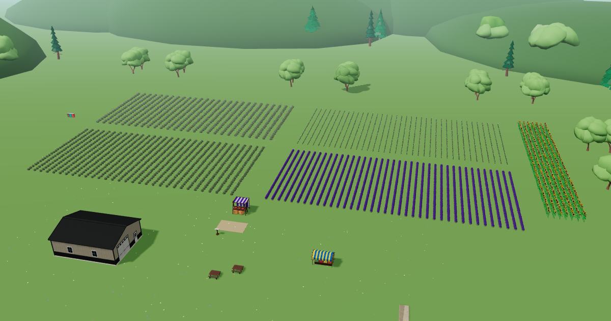 Lavender Experiment in the Lavender Farm Simulator