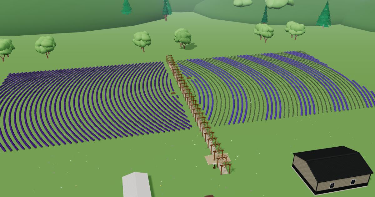 Lavender Fields at Maxwell Farm in the Lavender Farm Simulator