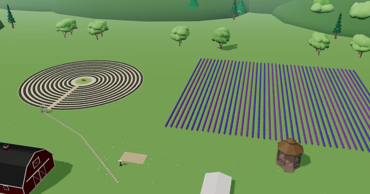 Lavender Fields Farm in the Lavender Farm Simulator