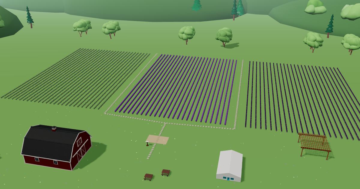 Lavender Hill in the Lavender Farm Simulator