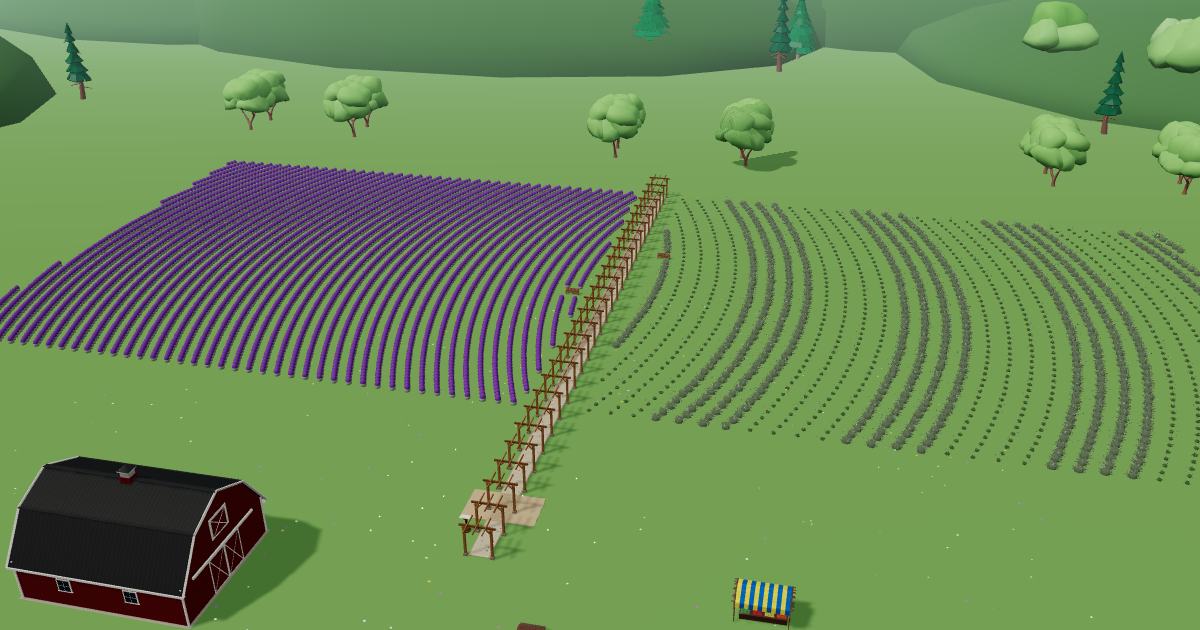 Lavender Pond Farm in the Lavender Farm Simulator