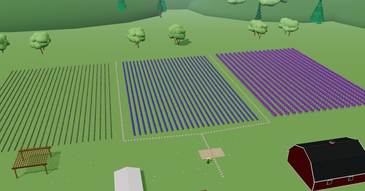 Lavender Silk Farm in the Lavender Farm Simulator