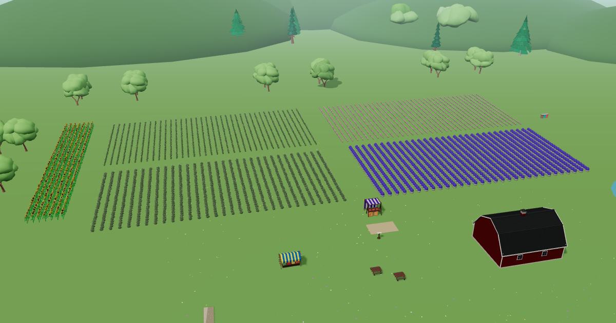 Luling Lavender Fields in the Lavender Farm Simulator