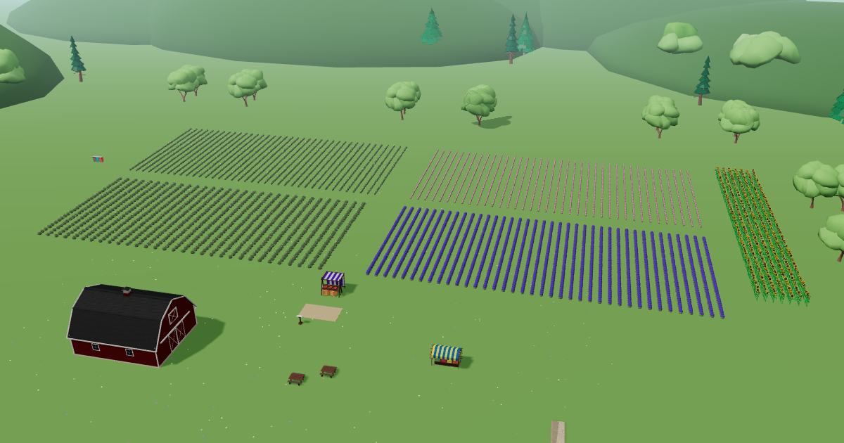 Morning Glory Valley in the Lavender Farm Simulator