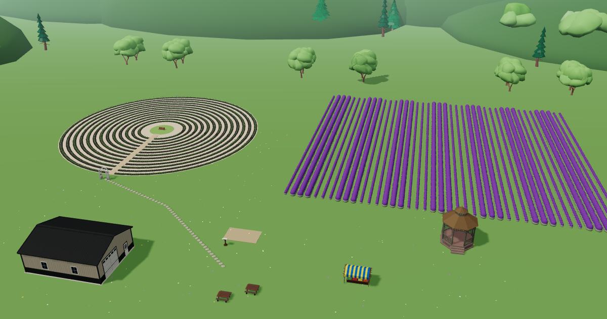 Mystic River Lavender in the Lavender Farm Simulator