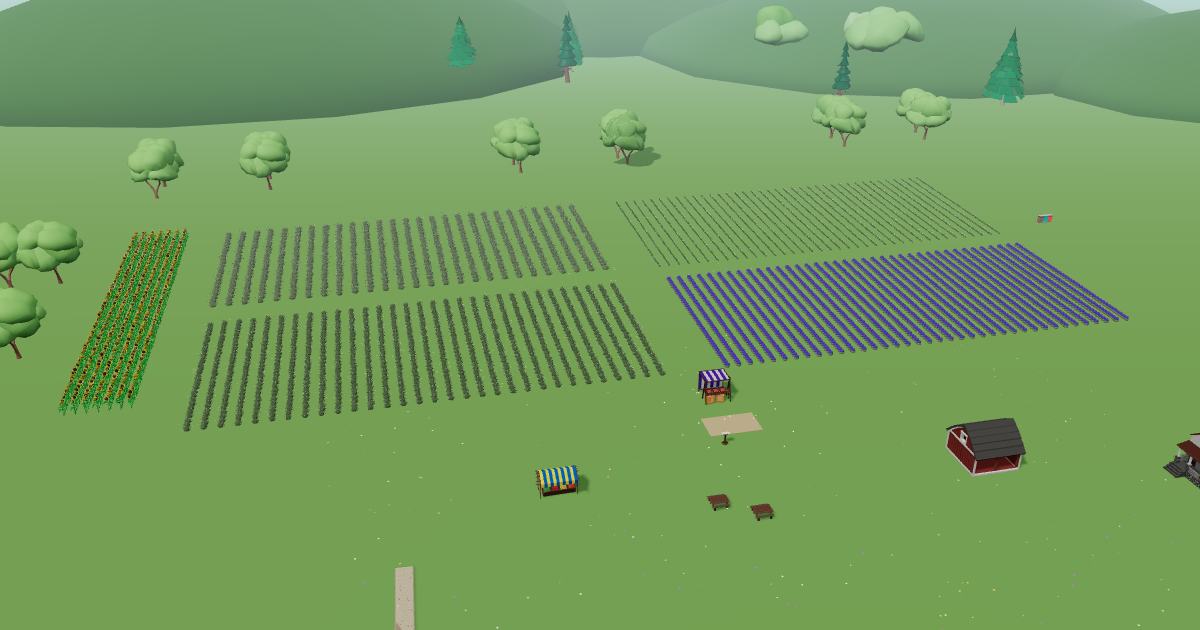 North of Eden Farm in the Lavender Farm Simulator