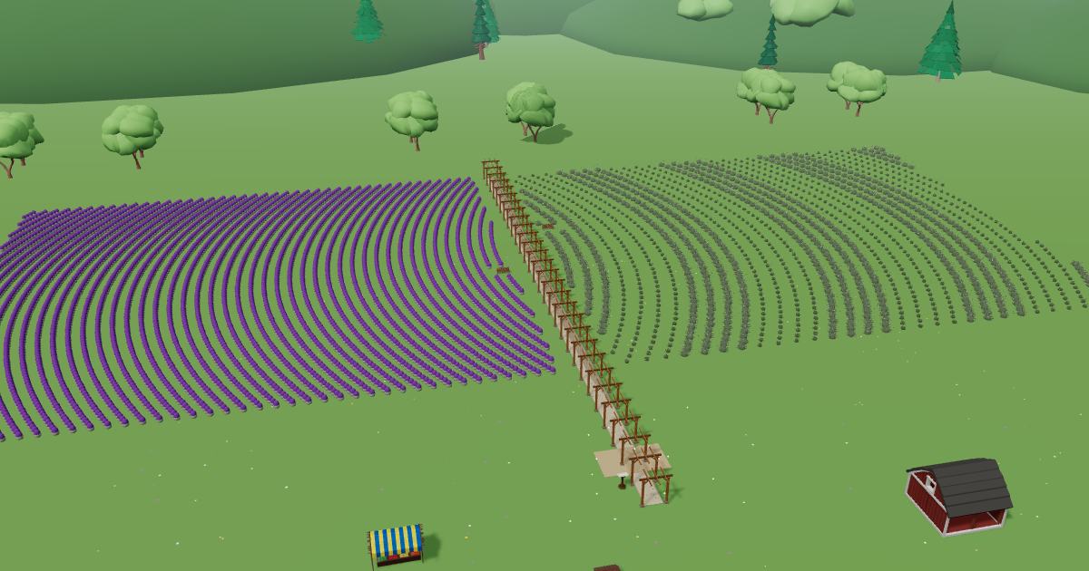 Plainly Elegant Lavender Farm in the Lavender Farm Simulator
