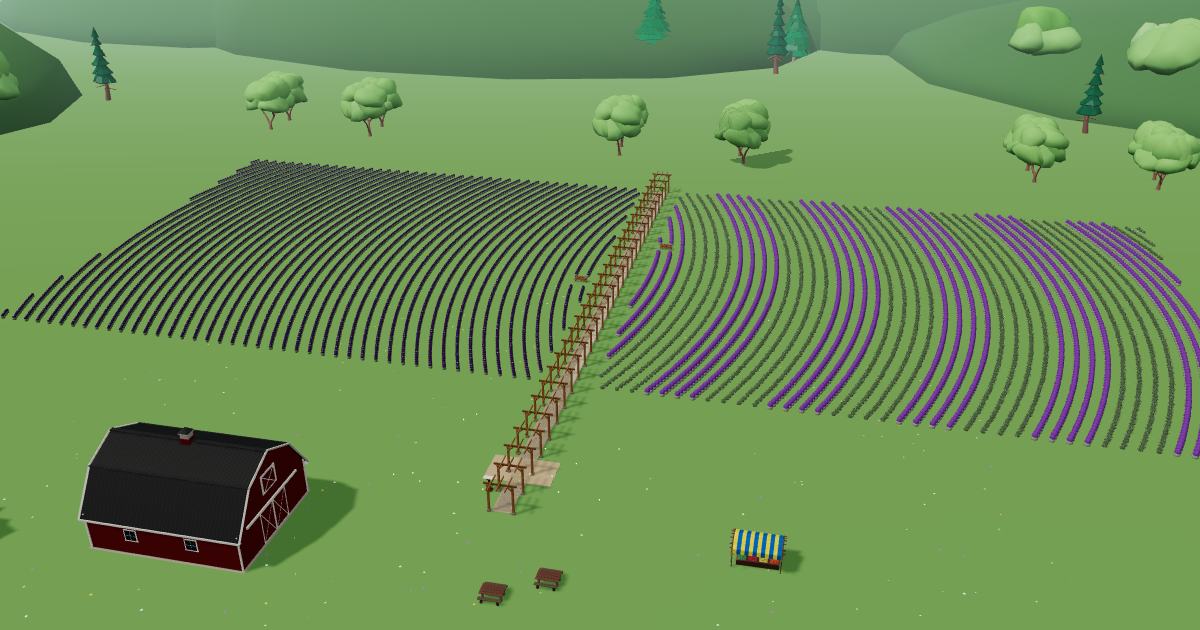 Pleasant Valley Lavender in the Lavender Farm Simulator
