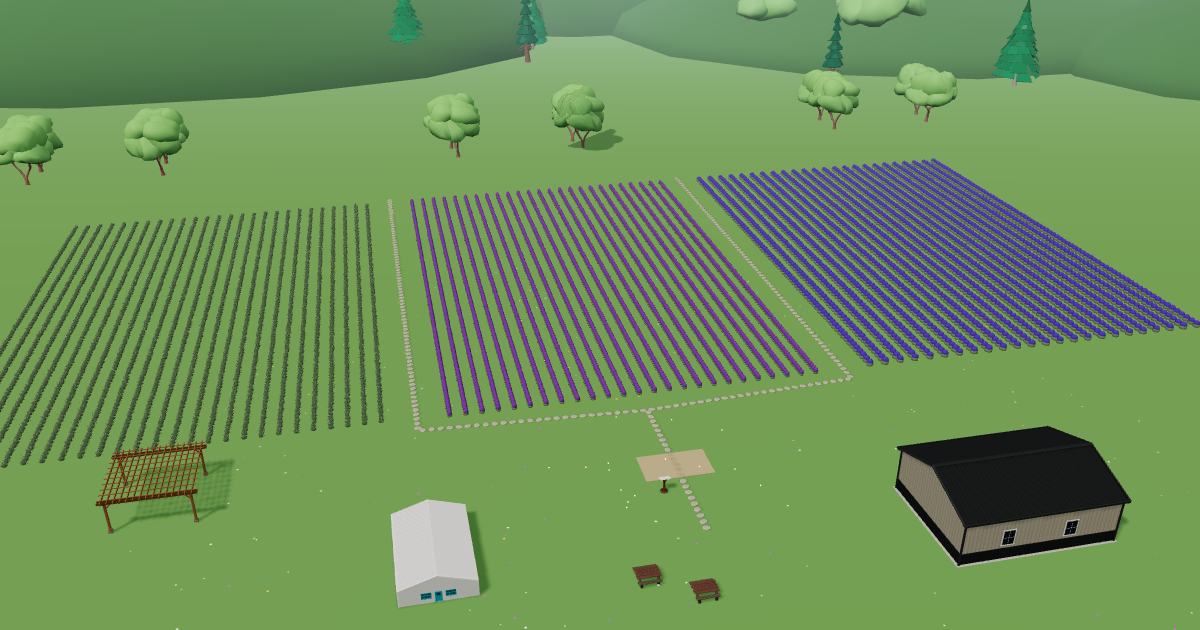 Point Reyes Lavender Company in the Lavender Farm Simulator