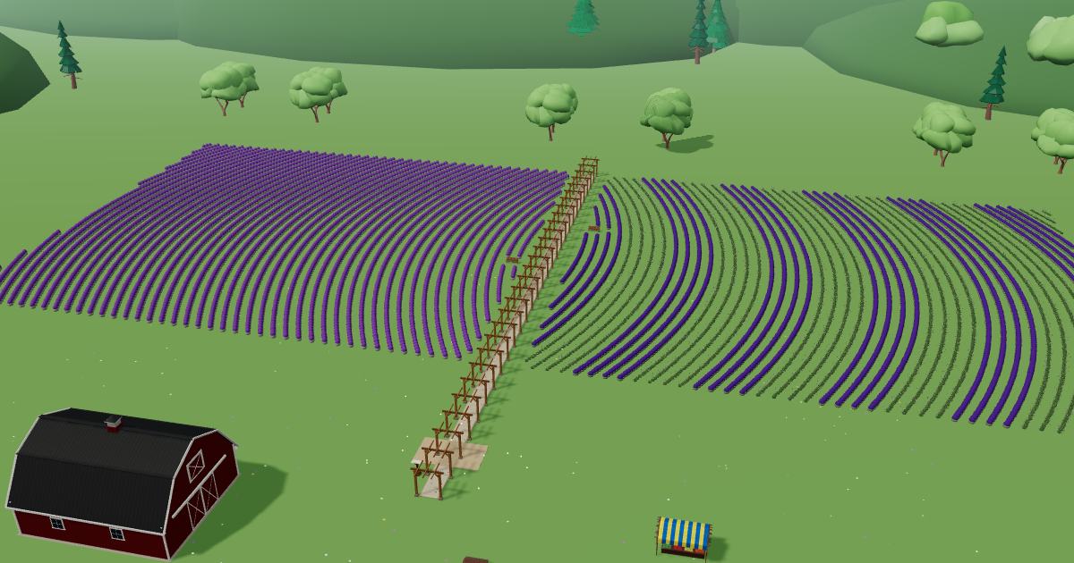 Prosser Farm in the Lavender Farm Simulator