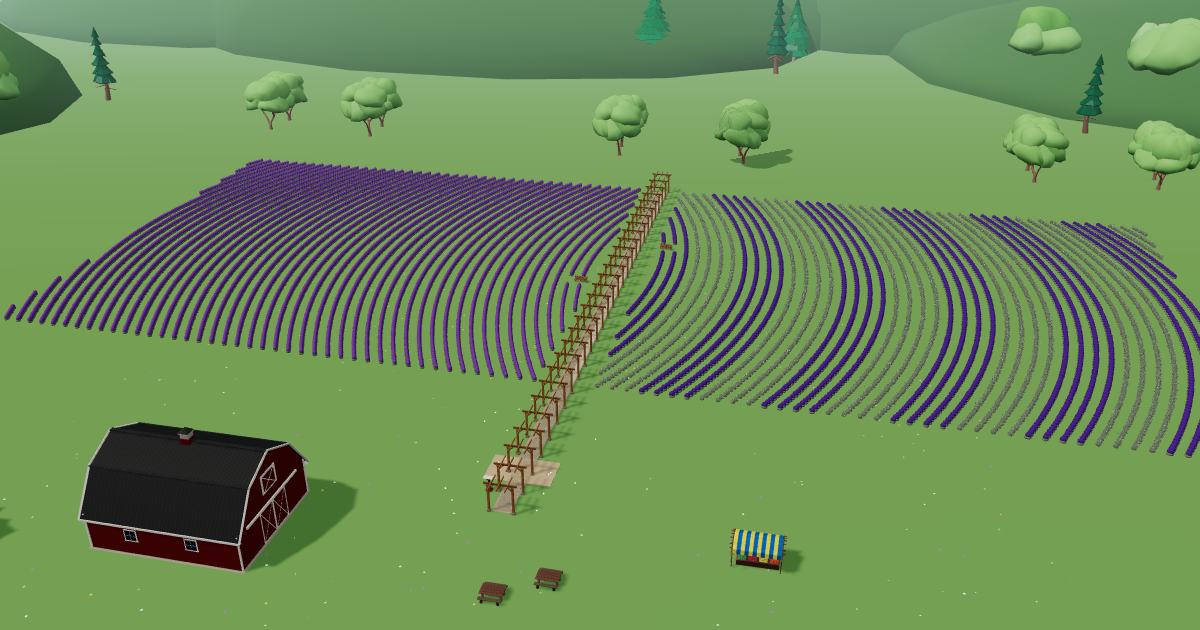 Provincial Pennsylvania Lavender Farm in the Lavender Farm Simulator