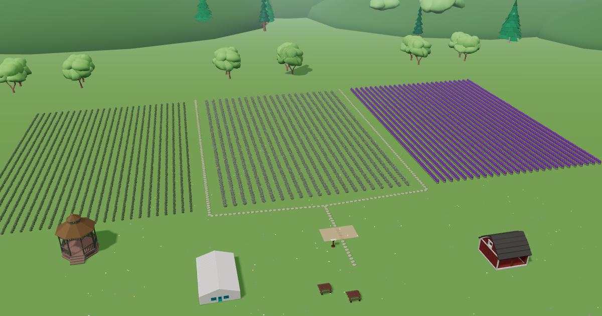 Red Chair Lavender in the Lavender Farm Simulator