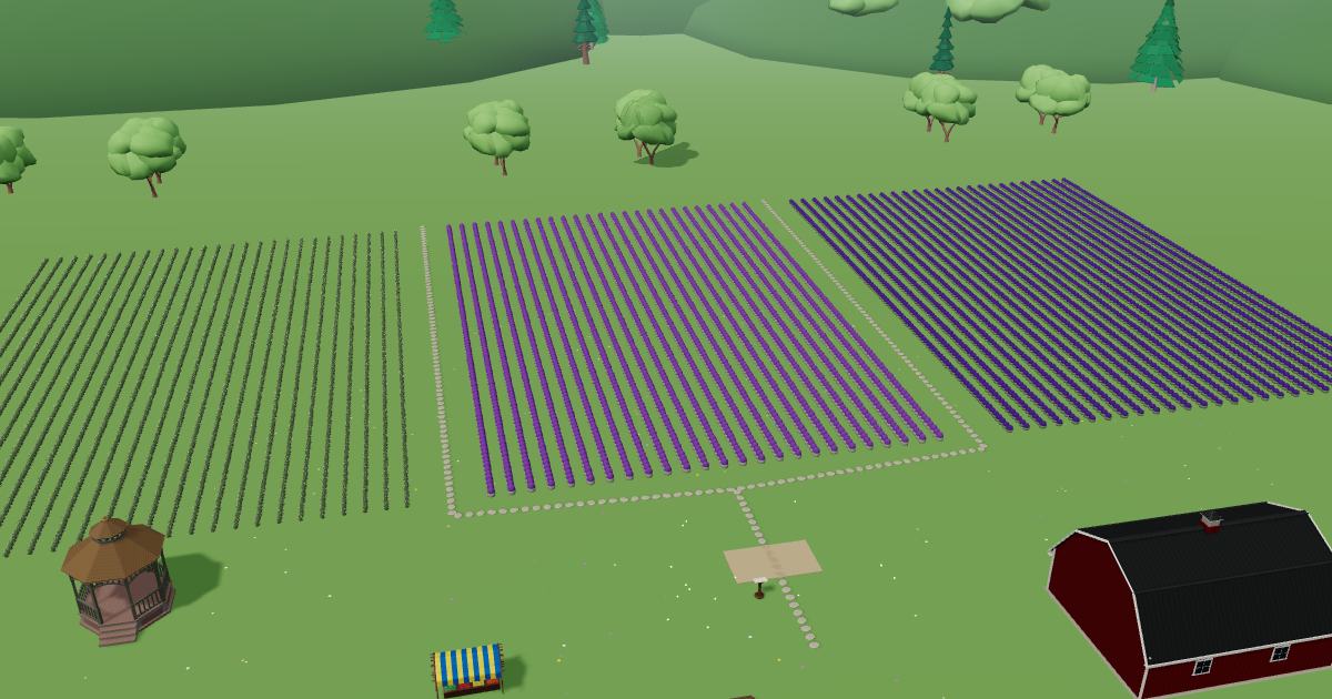 Rising Lotus Farm in the Lavender Farm Simulator