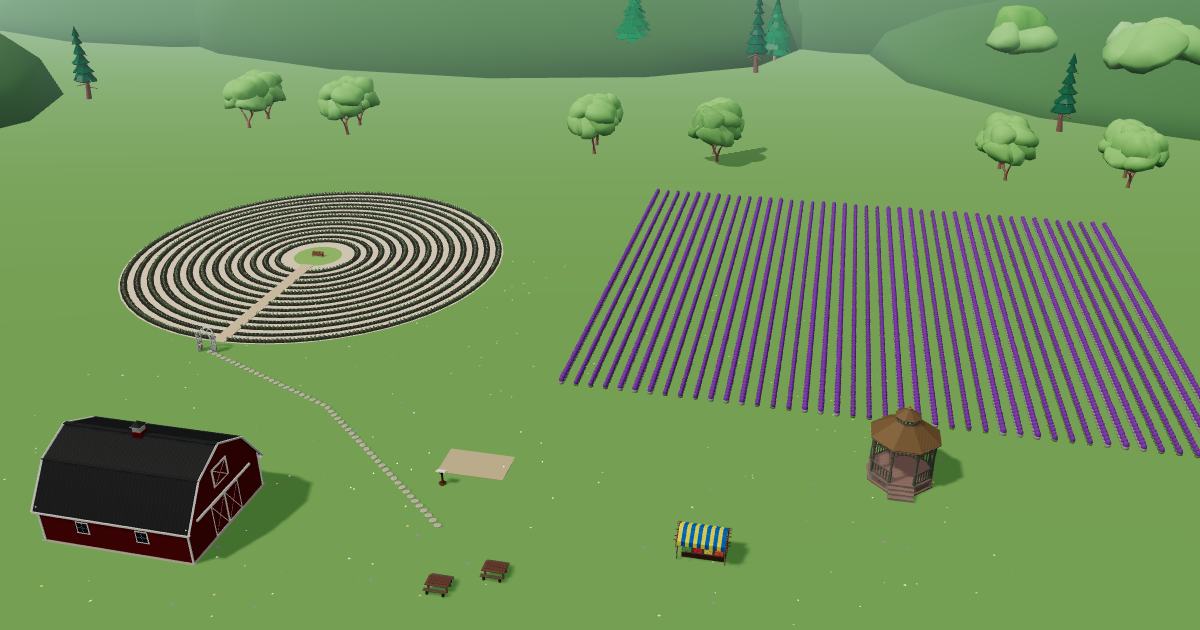 Second Wind Perennial Farms in the Lavender Farm Simulator