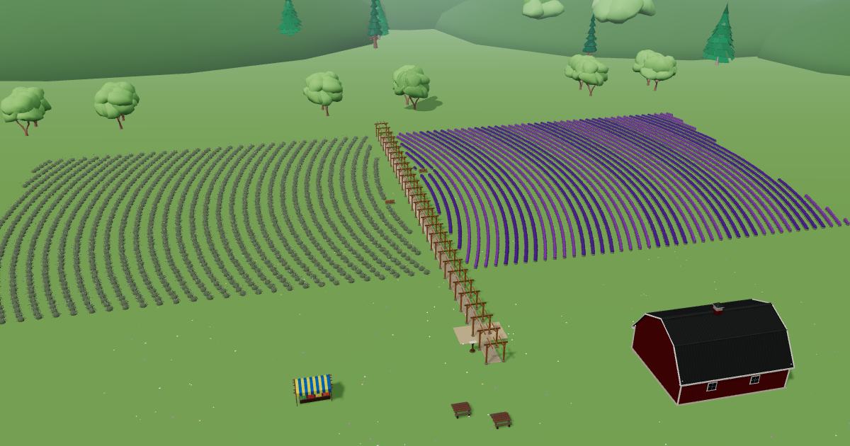 Slate Creek Farm in the Lavender Farm Simulator