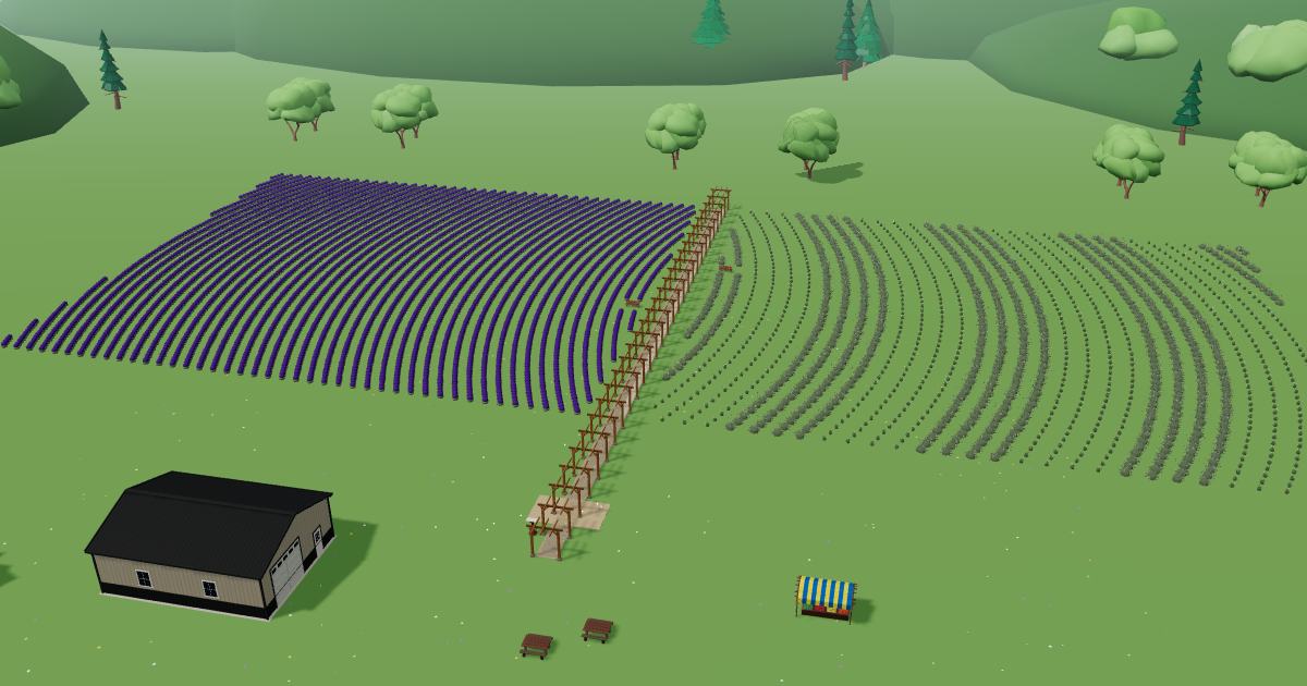 Smokey Cat Lavender Farm in the Lavender Farm Simulator