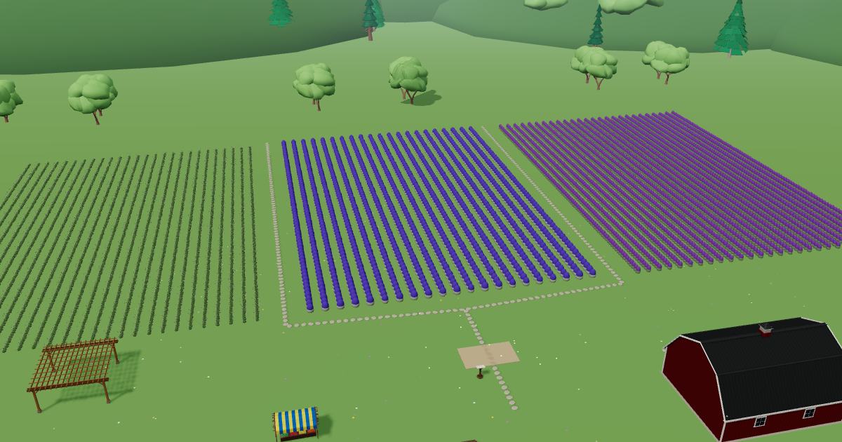 The English Lavender Farm in the Lavender Farm Simulator