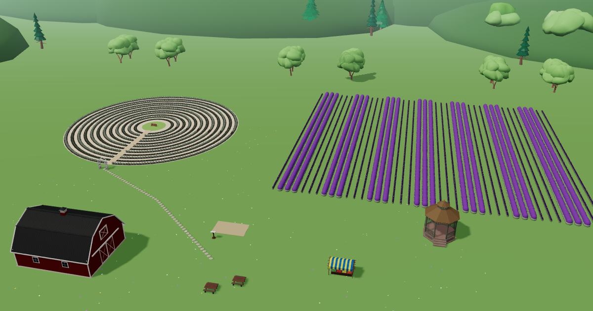 The Lavender Farm at Belle Woods in the Lavender Farm Simulator