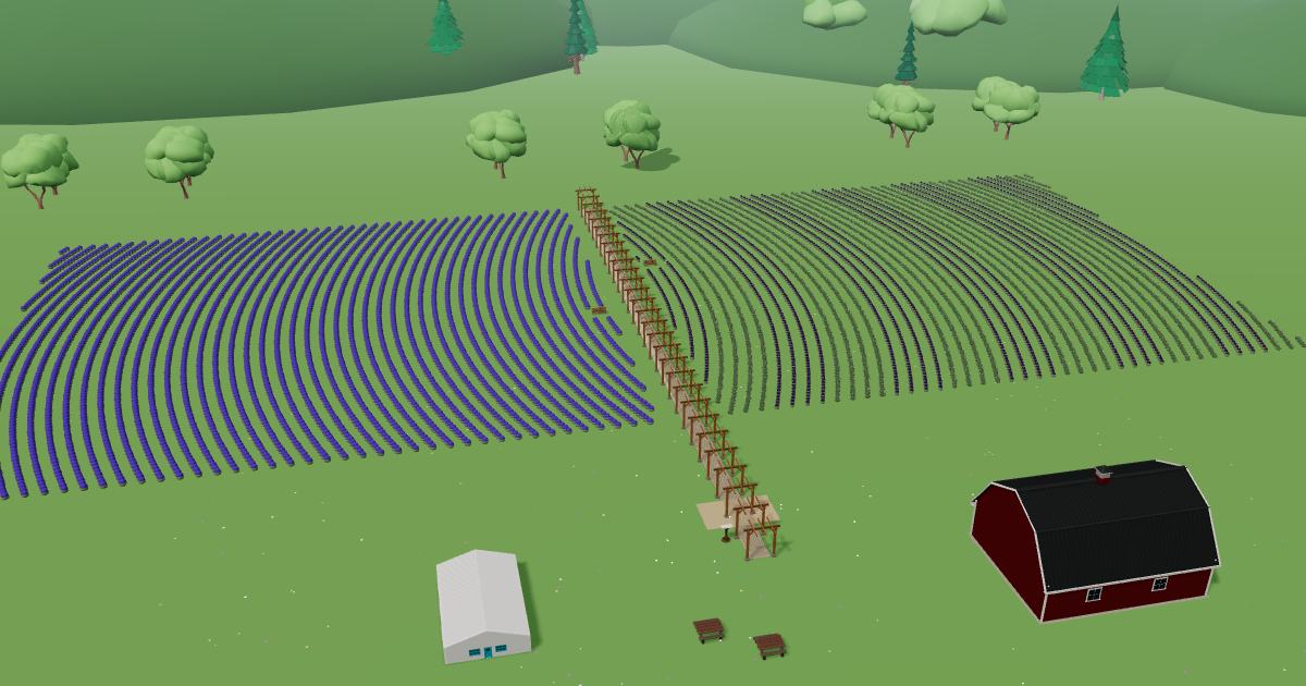 Valensole Farm in the Lavender Farm Simulator