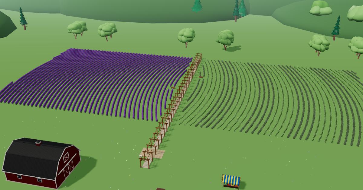 Villa Lavender in the Lavender Farm Simulator