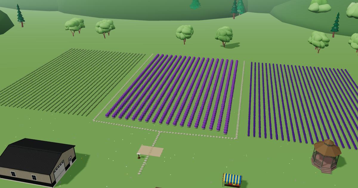 White Barn Lavender Farm in the Lavender Farm Simulator